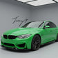 Performance style carbon side skirt extensions set for BMW M3 M4 F80 F82 2014 to 2019
