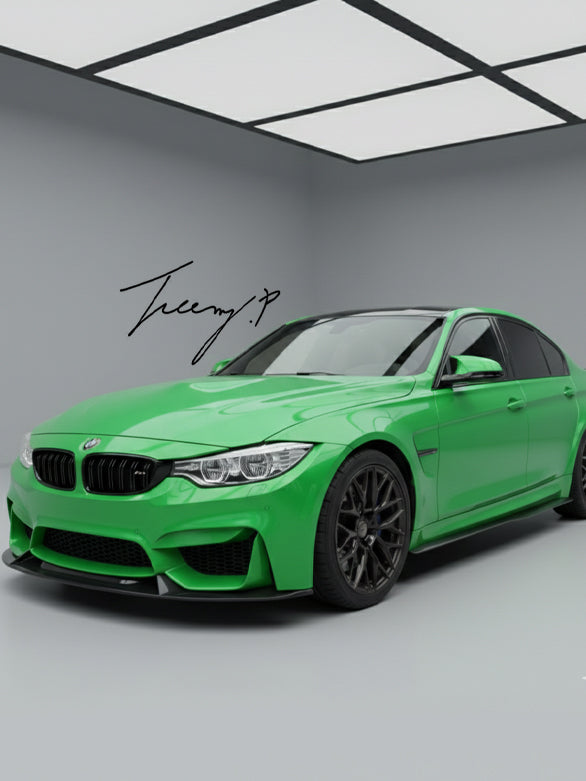 Performance style carbon side skirt extensions set for BMW M3 M4 F80 F82 2014 to 2019
