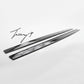 Performance style carbon side skirt extensions set for BMW M3 M4 F80 F82 2014 to 2019
