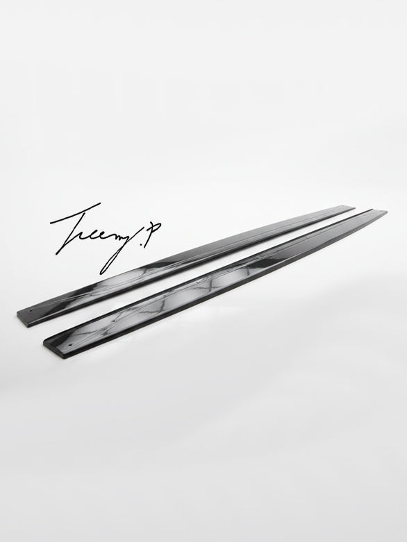 Performance style carbon side skirt extensions set for BMW M3 M4 F80 F82 2014 to 2019
