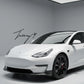 Carbon fiber front splitter lower lip for Tesla Model 3 2016 to 2020
