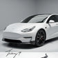 Carbon fiber front splitter lower lip for Tesla Model 3 2016 to 2020
