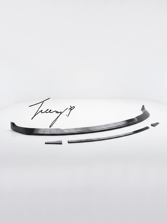 Carbon fiber front splitter lower lip for Tesla Model 3 2016 to 2020

