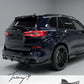 M Sport carbon fiber rear diffuser for BMW X5 G05 2018 plus facelift
