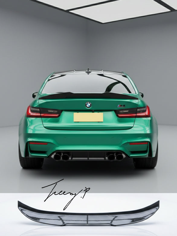 PSM style highkick carbon trunk spoiler for BMW M3 G80 and 3 Series G20 2019 to present
