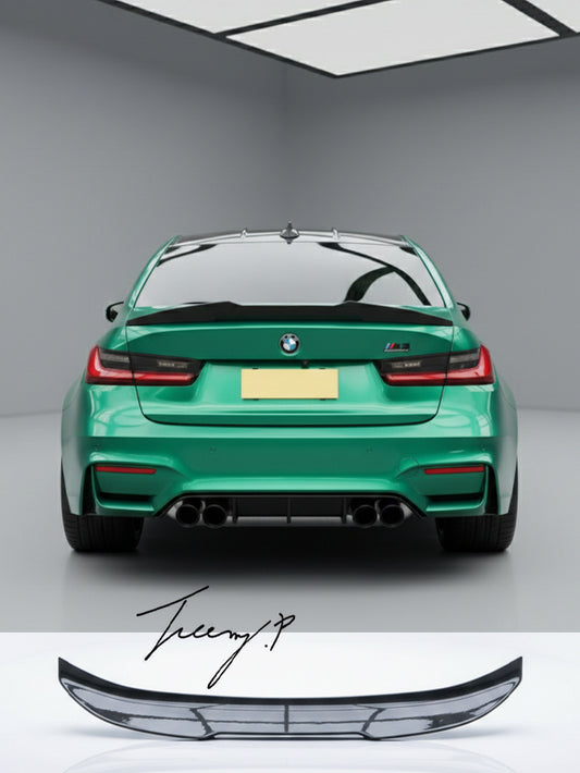 PSM style highkick carbon trunk spoiler for BMW M3 G80 and 3 Series G20 2019 to present
