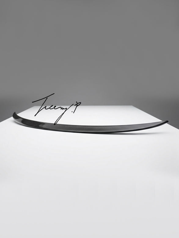 Tesla Model Y carbon effect rear trunk lip spoiler 2020
