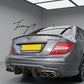 Mercedes C63 AMG W204 facelift carbon fiber DTM rear diffuser
