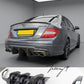 Mercedes C63 AMG W204 facelift carbon fiber DTM rear diffuser
