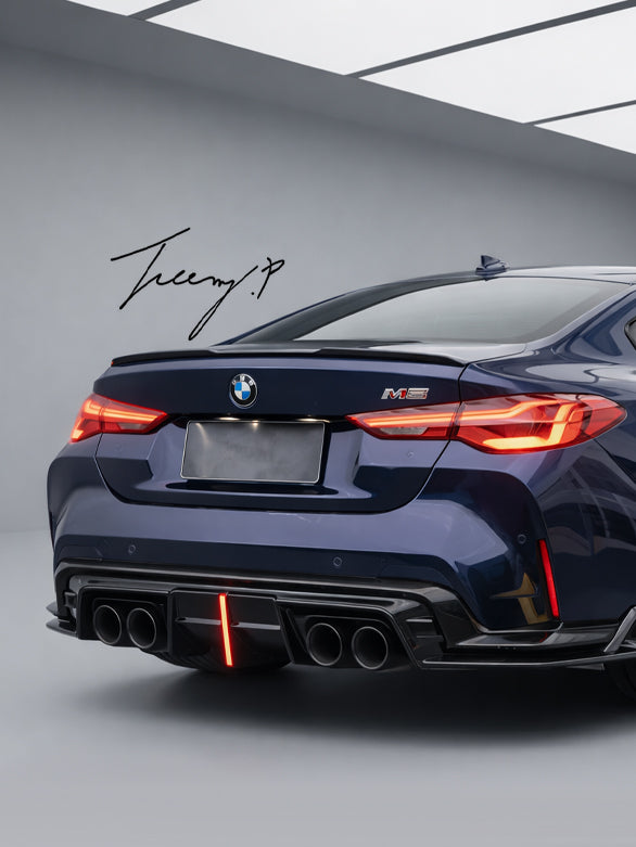 BMW G80 G81 M3 and G82 G83 M4 carbon fiber F1 style rear diffuser 2021 to present
