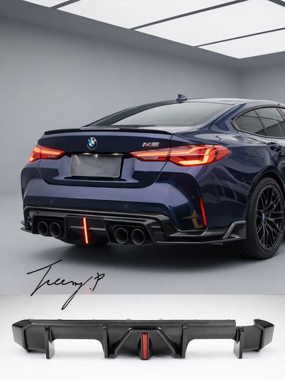 BMW G80 G81 M3 and G82 G83 M4 carbon fiber F1 style rear diffuser 2021 to present
