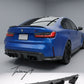 BMW G80 G81 M3 and G82 G83 M4 carbon fiber EC style big fin rear diffuser 2021 to present

