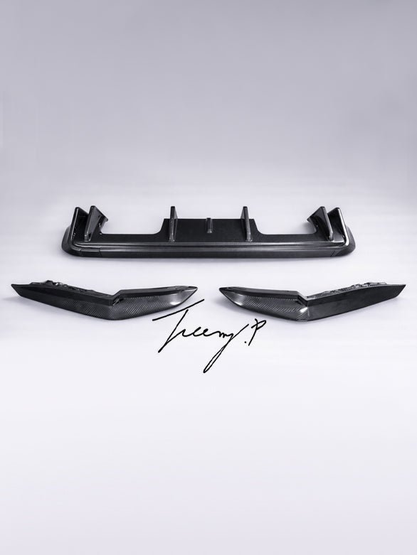 BMW G80 G81 M3 and G82 G83 M4 carbon fiber 3 piece rear diffuser
