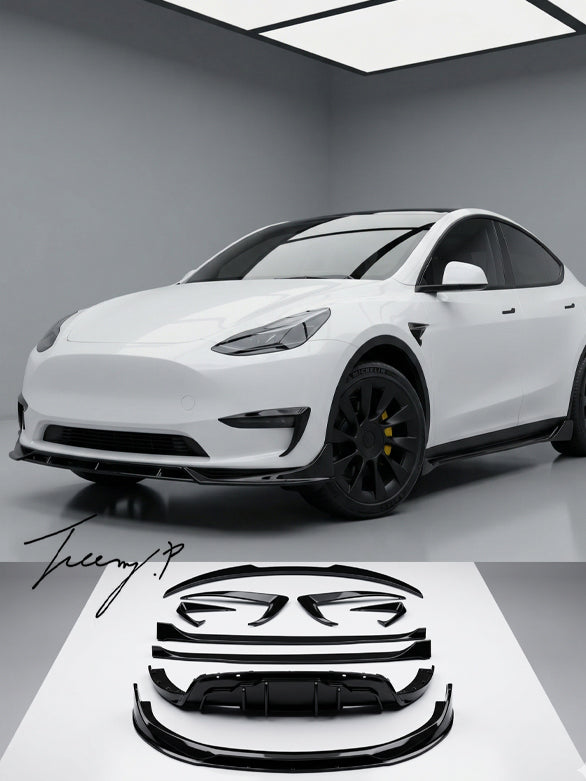 Tesla Model Y body kit front lip diffuser side skirts 2020+
