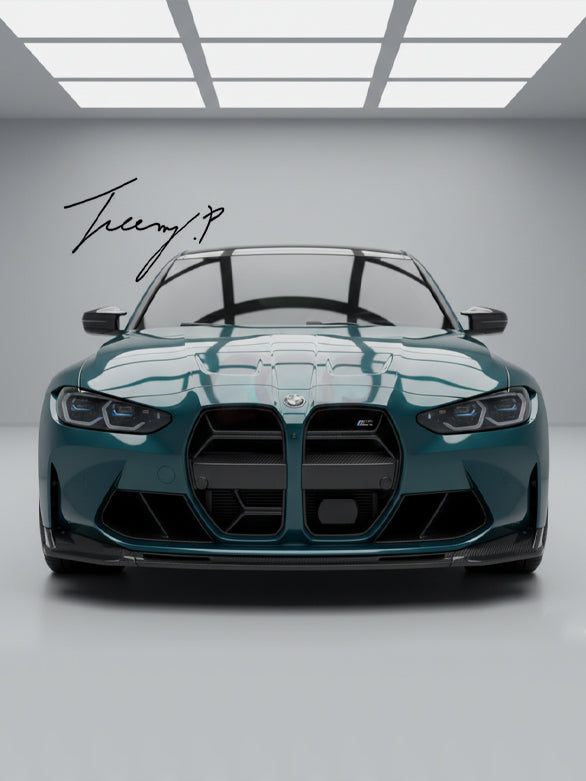 BMW G80 M3 and G82 M4 dry carbon fiber CSL style front grille
