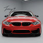 Real carbon fiber side mirror caps replacement installed on a 2014-2021 BMW M2 F87, M3 F80, or M4 F82