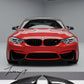 Real carbon fiber side mirror caps replacement installed on a 2014-2021 BMW M2 F87, M3 F80, or M4 F82