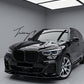 BMW X6 G06 gloss black front splitter lip M Performance style OEM fit 2019 plus
