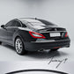 Rear boot trunk wing spoiler fitted to a Mercedes-Benz CLS W218 (2012–2017).