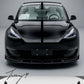 Tesla Model Y gloss black front splitter lip 2020 to 2023