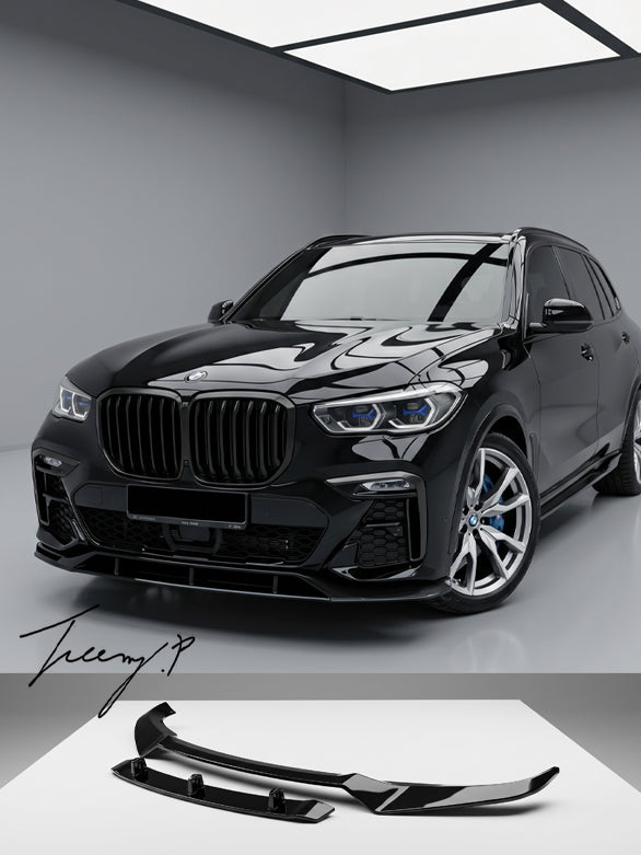 BMW X6 G06 gloss black front splitter lip M Performance style OEM fit 2019 plus
