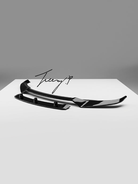 BMW X6 G06 gloss black front splitter lip M Performance style OEM fit 2019 plus
