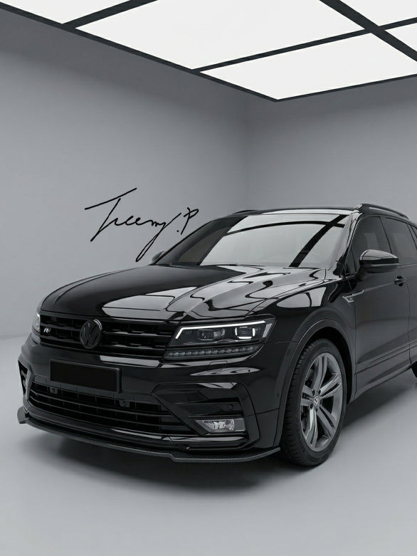 VW Tiguan MK2 R Line front splitter 2015 to 2020
