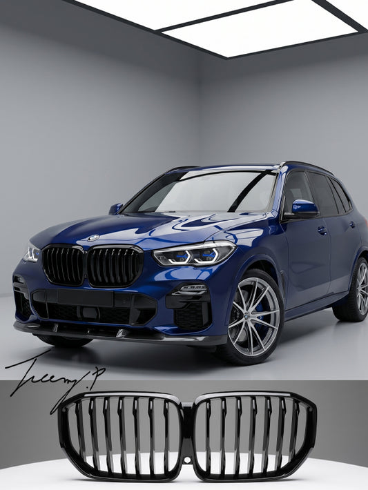 BMW X5 G05 gloss black kidney grille OEM look fit 2018 2019 plus