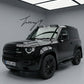 Land Rover Defender 90 L663 black running board side steps 2020+
