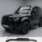 Land Rover Defender 90 L663 black running board side steps 2020+
