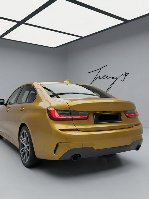 Passenger side outer wing LED rear tail light lamp installed on a 2018-2022 BMW 3 Series G20/G28