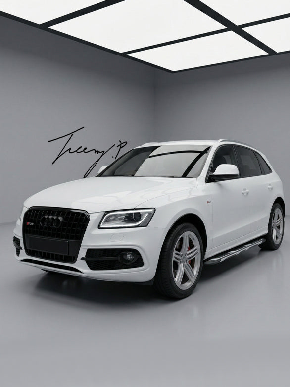 OEM style side step running boards installed on a 2008-2016 Audi Q5 8R