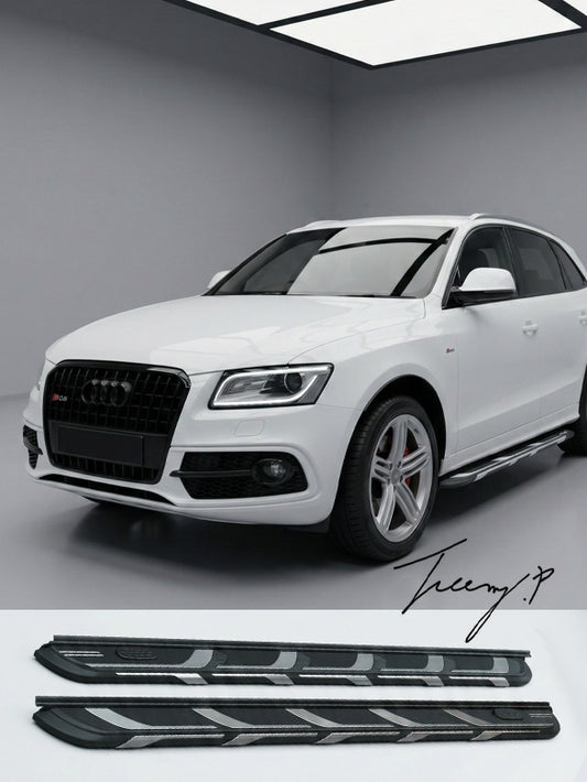 OEM style side step running boards installed on a 2008-2016 Audi Q5 8R