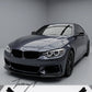 Gloss black front lip splitter for BMW 4 Series F32 F33 F36 2013 to 2020
