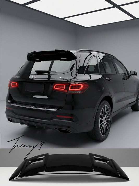 Gloss black AMG style risper rear spoiler for Mercedes GLC X253 2015 and newer
