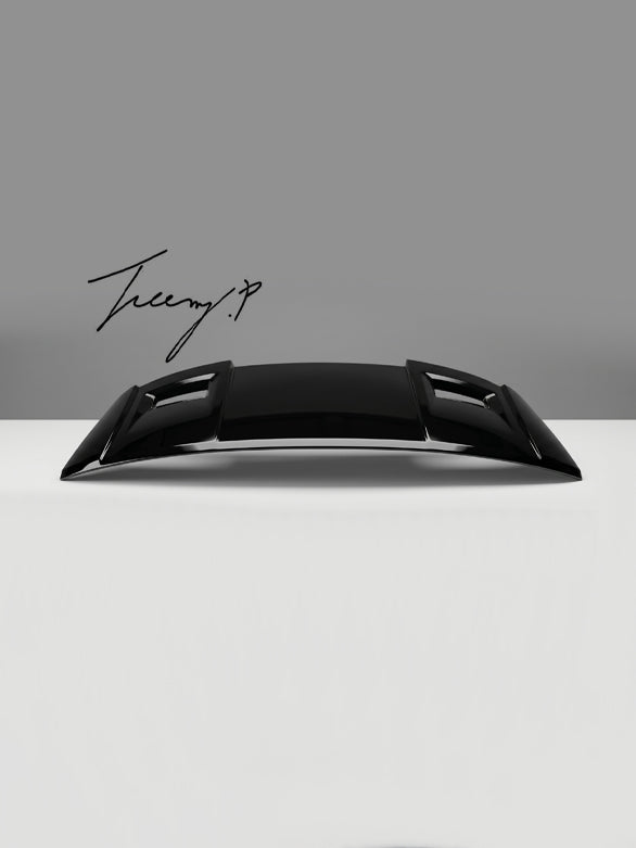 Gloss black AMG style risper rear spoiler for Mercedes GLC X253 2015 and newer
