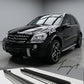 Mercedes ML W164 aluminium silver running boards side steps 2005–2011
