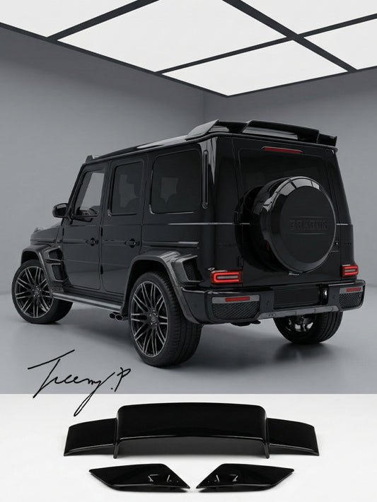 Mercedes G Class W463 W464 rear roof spoiler boot lip G63 G65 B style 1990 to present
