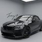 Gloss black M Performance side blade extensions for BMW 1 Series F20 F21 2012 to 2019 and 2 Series F22 F23 2014 to 2021
