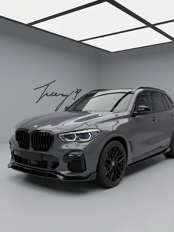 BMW X5 G05 front splitter M Sport front lip spoiler bodykit fit 2019 to 2023
