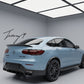 Carbon look rear trunk boot spoiler for Mercedes GLC Coupe C253 2016 to 2022