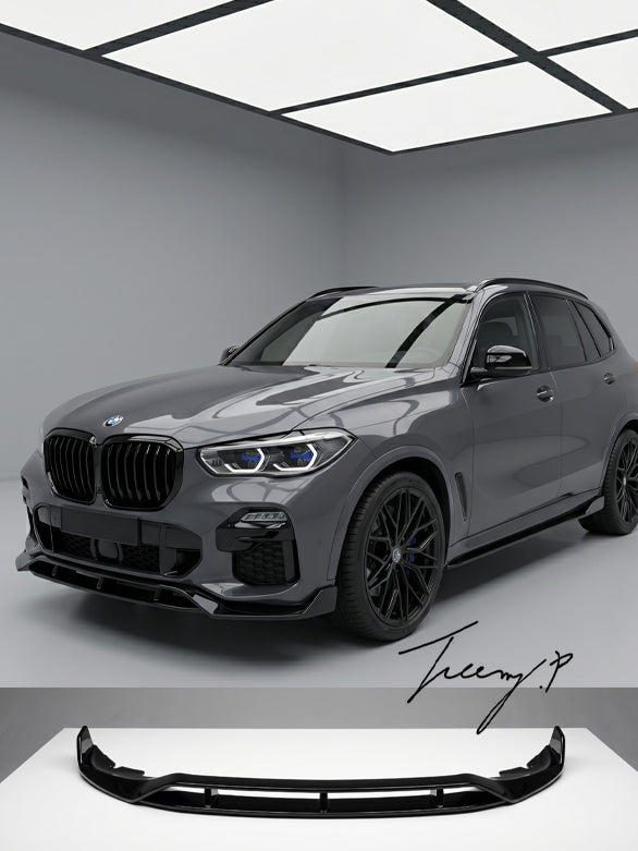 BMW X5 G05 front splitter M Sport front lip spoiler bodykit fit 2019 to 2023
