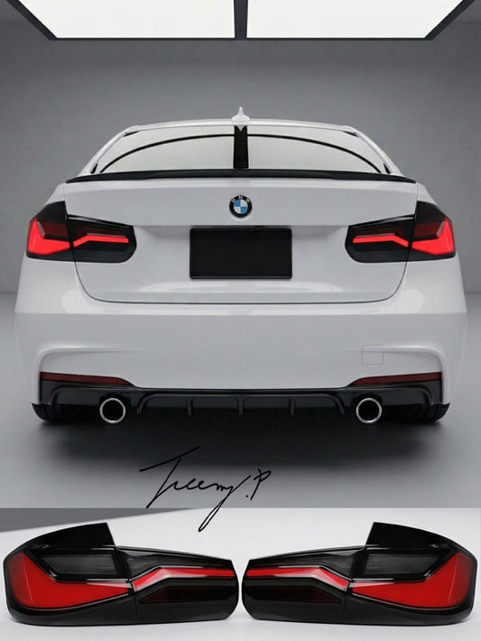 BMW F30 F80 3 Series smoked sequential LED tail lights 2011 onwards
