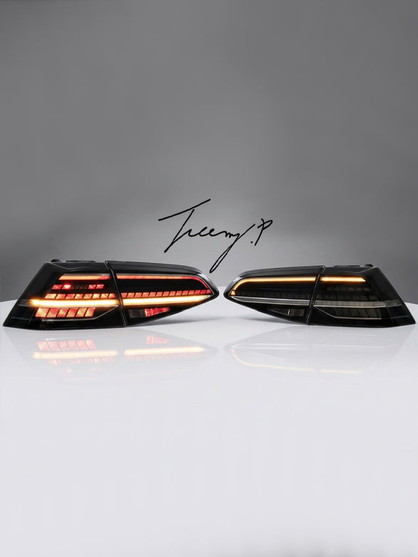 VW Golf MK7 MK7.5 GTI smoked sequential LED tail lights 2012 to 2020
