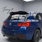 Gloss black rear roof spoiler for BMW 1 Series F20 F21 M Sport 2011 to 2019

