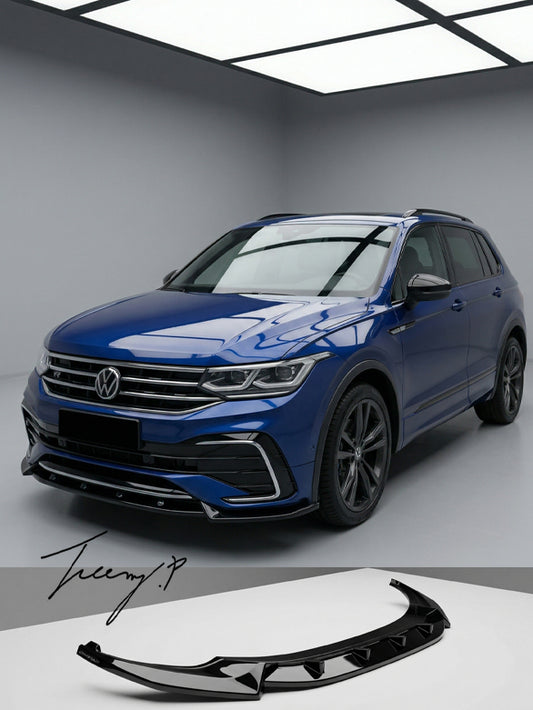 VW Tiguan MK2 R/R-Line Front Splitter Lip Body Kit (2021+)