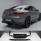 AMG GLC63 conversion rear diffuser with black pipes for Mercedes GLC Coupe C253 2016 and newer
