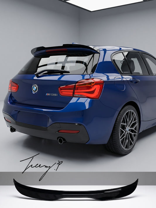 Gloss black rear roof spoiler for BMW 1 Series F20 F21 M Sport 2011 to 2019
