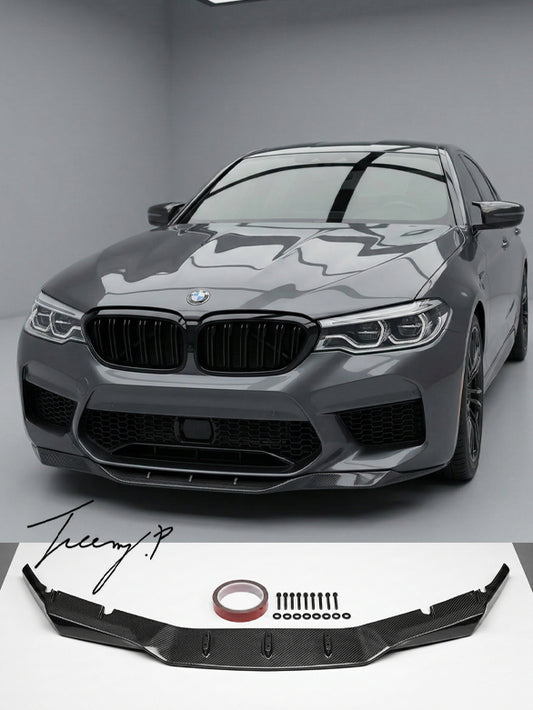 BMW 5 Series F90 M5 carbon fiber look front splitter lip spoiler 2018-2020

