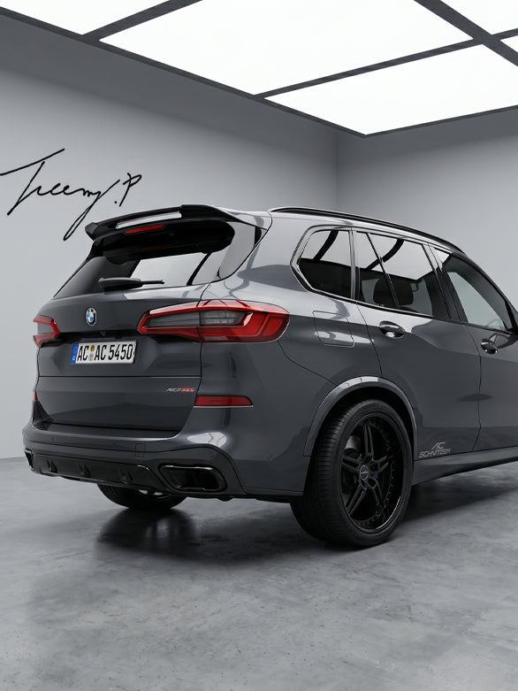 Rear boot roof spoiler bodykit for BMW X5 G05 2019 and newer
